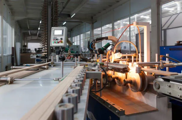 Automated sawmill operation with industrial PLC and HMI
